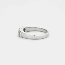 Bague trilogie or blanc
