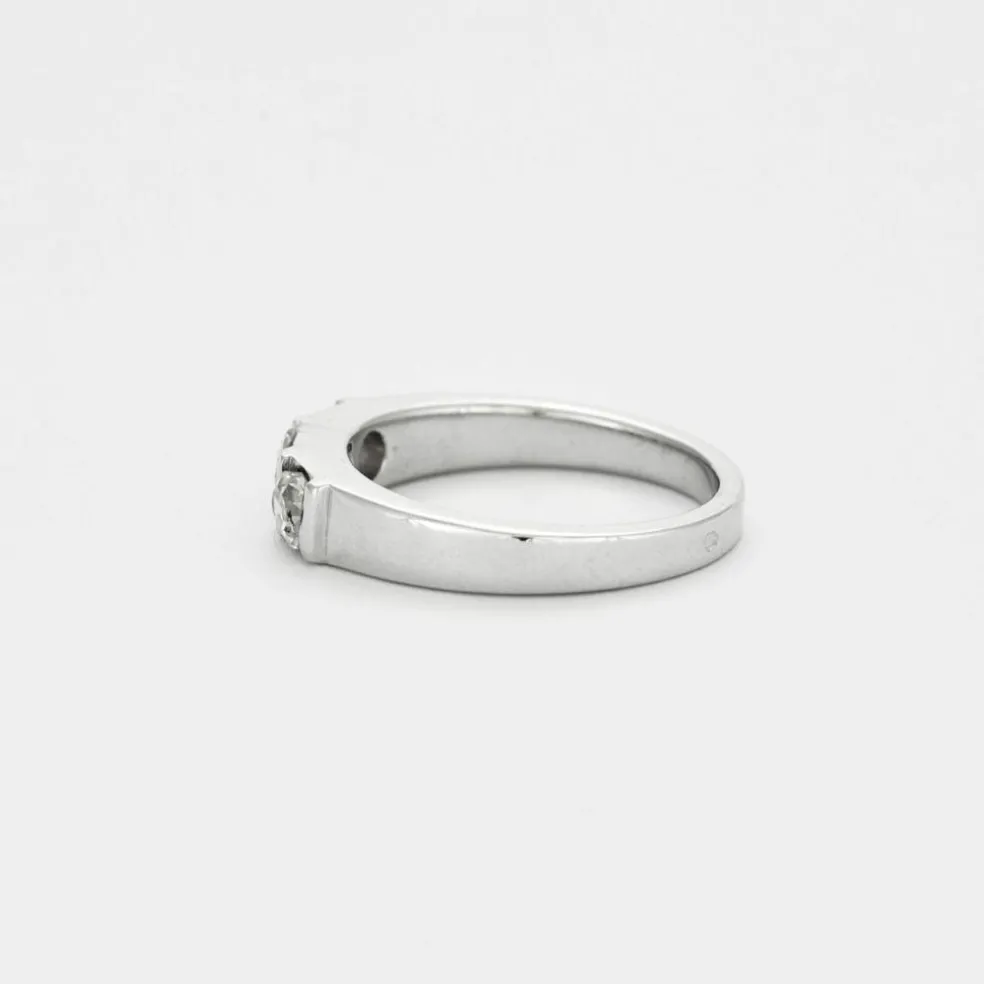 Bague trilogie or blanc