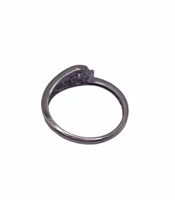 Bague Trilogie Or Blanc Diamants