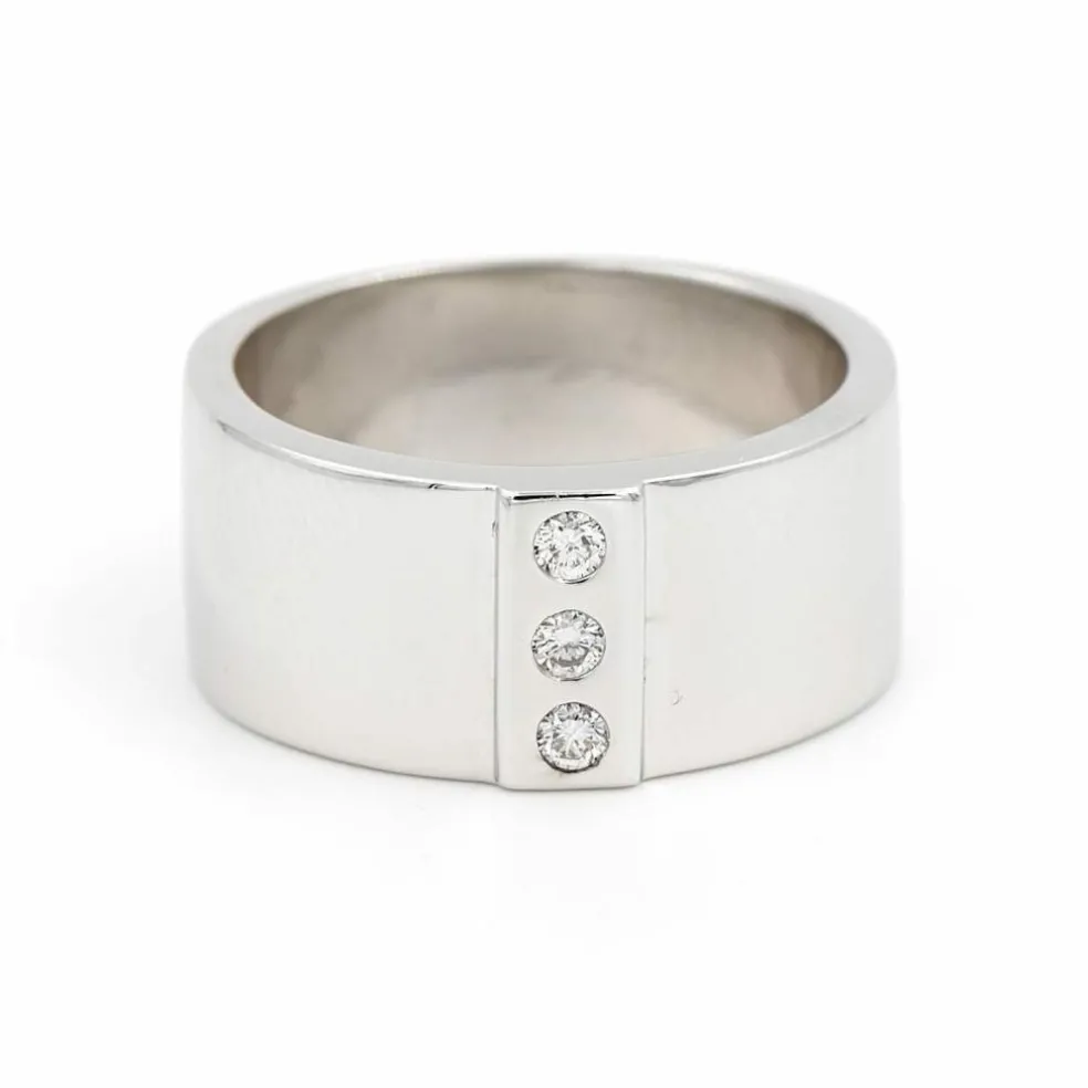 Bague Trilogie Or blanc Diamant