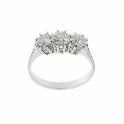 Bague trilogie Or blanc Diamants