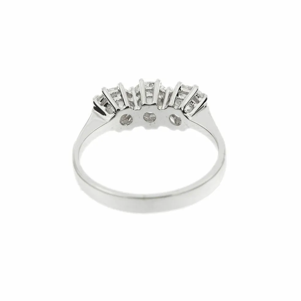 Bague trilogie Or blanc Diamants