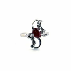 Bague Trilogie or blanc quartz