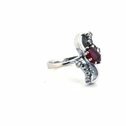 Bague Trilogie or blanc quartz