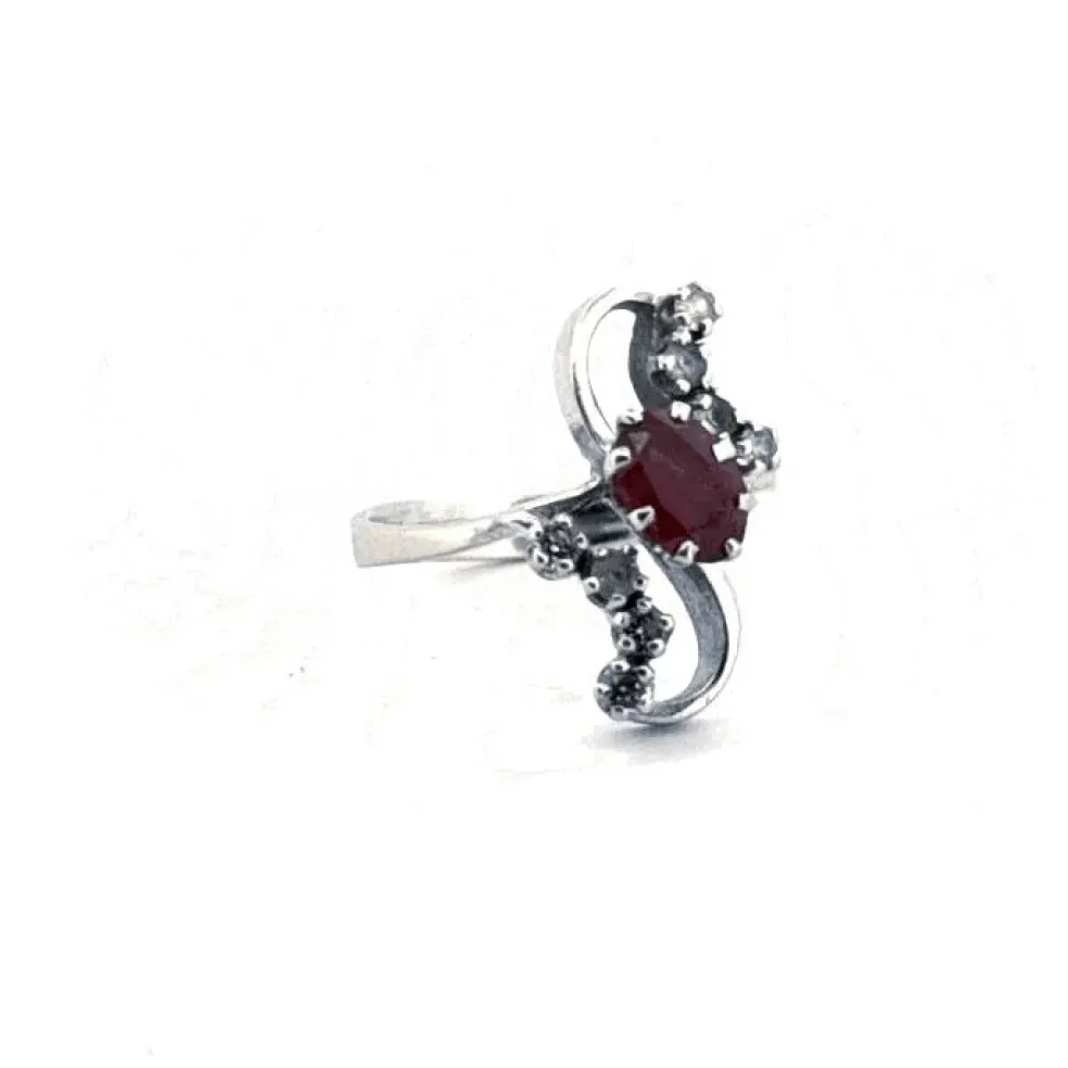 Bague Trilogie or blanc quartz
