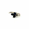 Bague Trilogie Or Blanc Topaze & Diamants