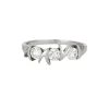 Bague trilogie or gris et diamants