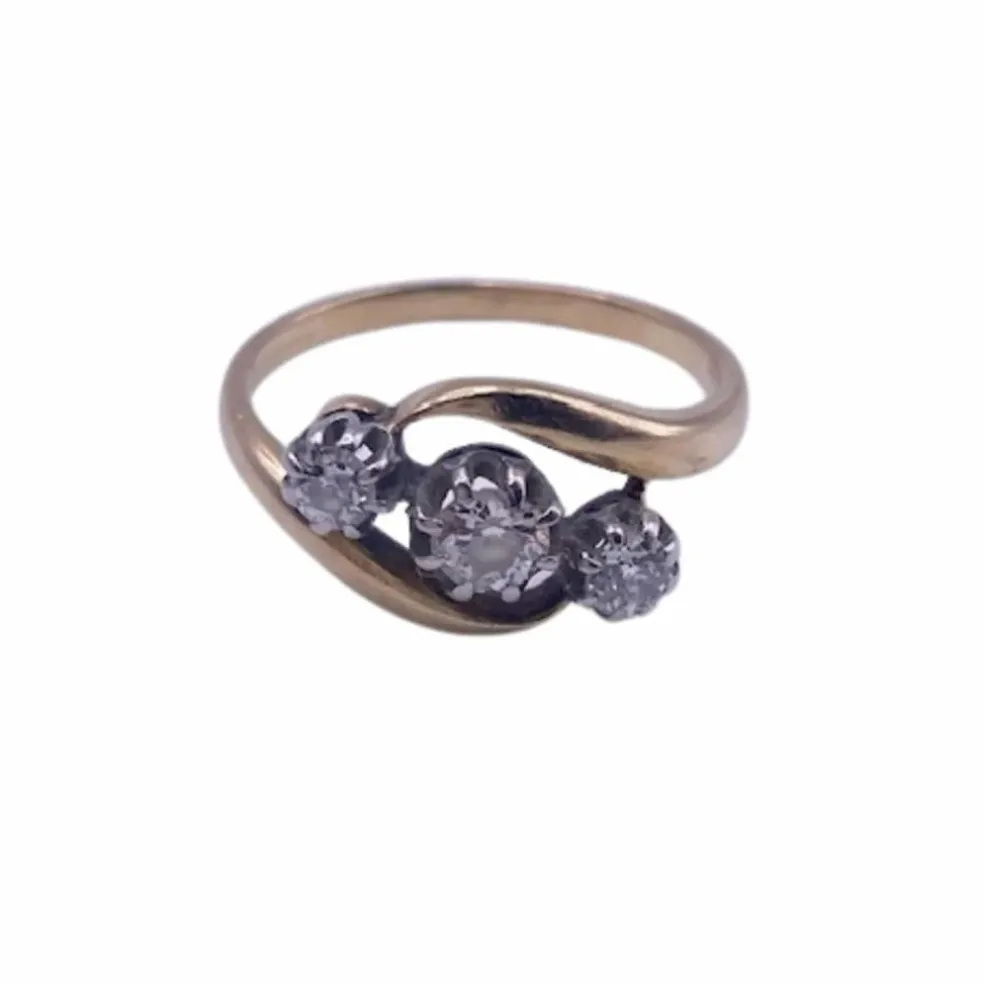 Bague Trilogie Or Jaune diamants