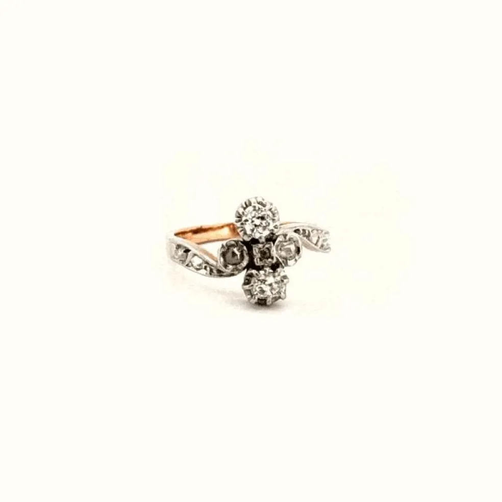 Bague Trilogie Or Jaune Diamants