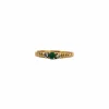 Bague Trilogie Or Jaune 18k & Emeraude