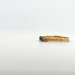 Bague Trilogie Or Jaune 18k & Emeraude