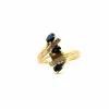 Bague Trilogie Or Jaune Saphirs