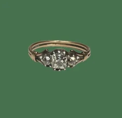 BAGUE TRILOGIE OR ROSE DIAMANTS