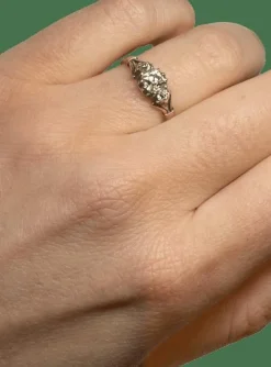 BAGUE TRILOGIE OR ROSE DIAMANTS