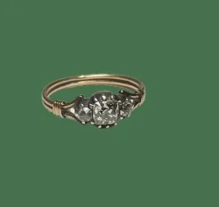 BAGUE TRILOGIE OR ROSE DIAMANTS
