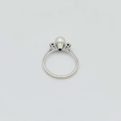 Bague trilogie perle et diamants