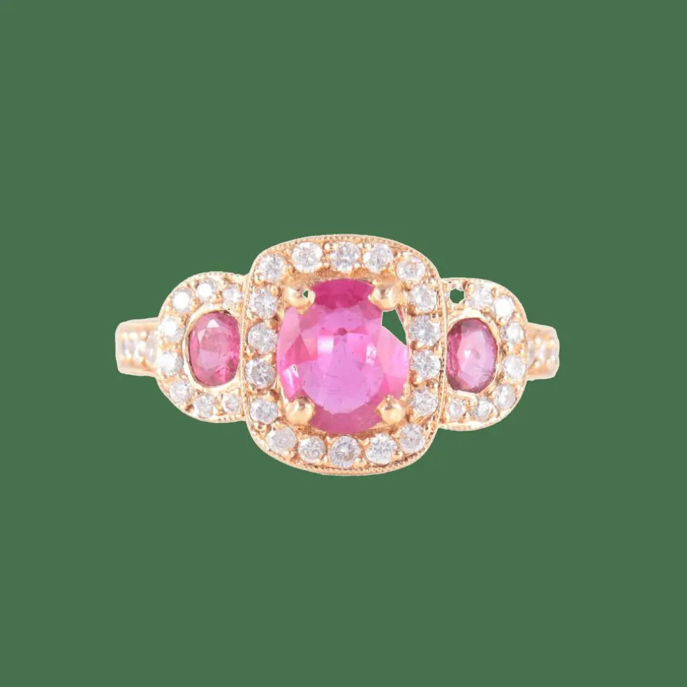 Bague Trilogie Rubis