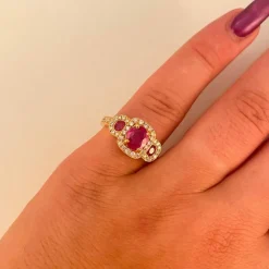 Bague Trilogie Rubis