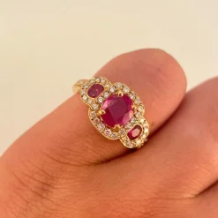 Bague Trilogie Rubis