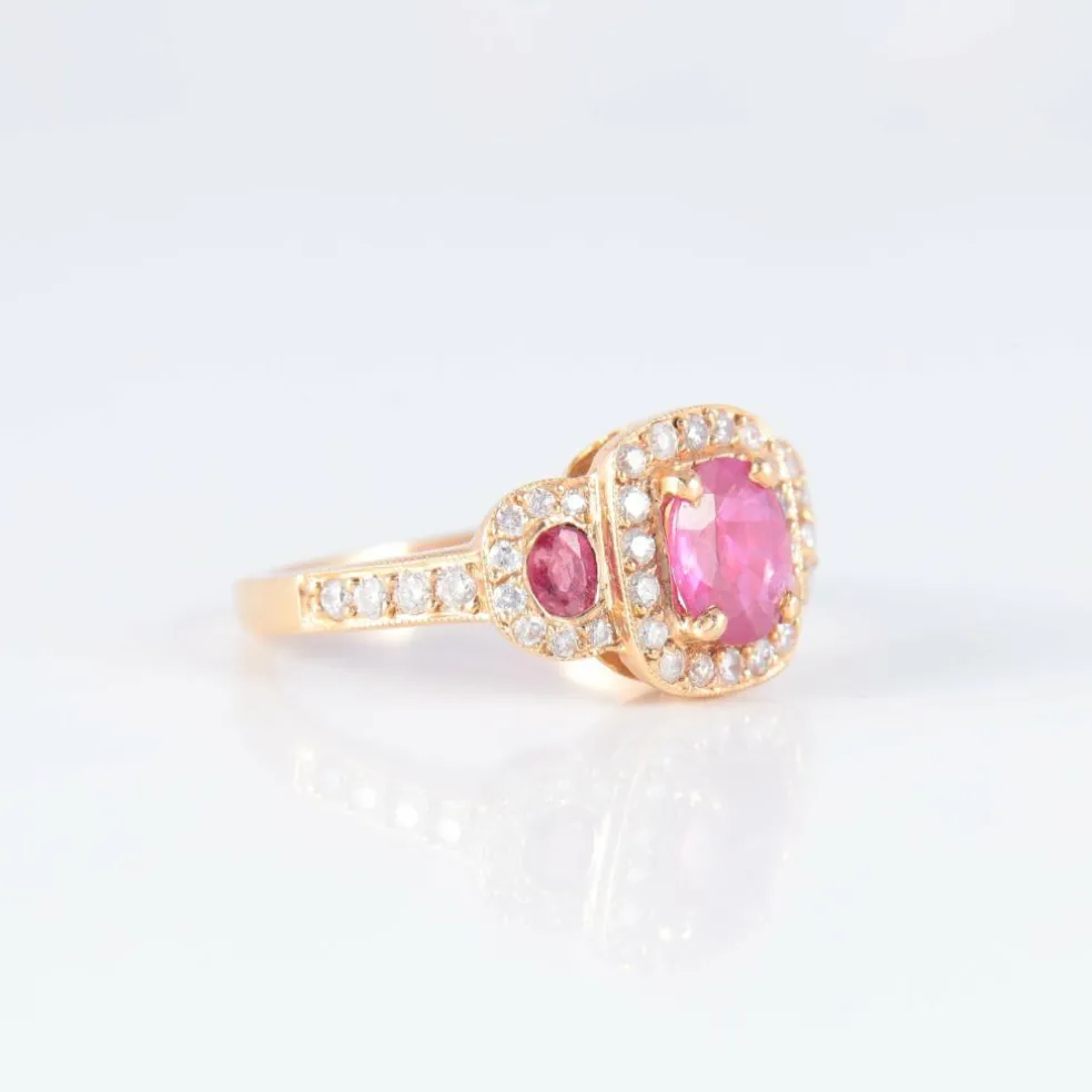 Bague Trilogie Rubis