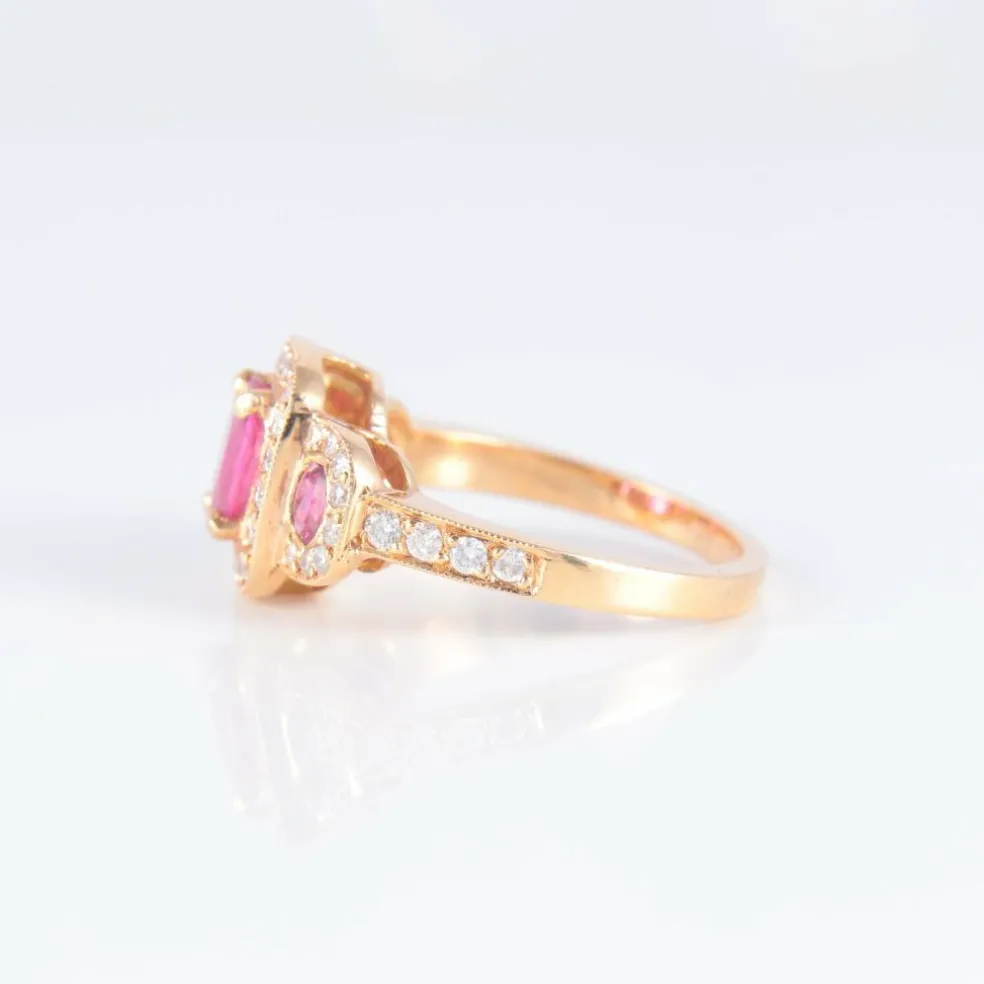 Bague Trilogie Rubis