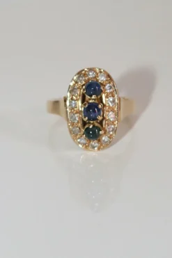 Bague Trilogie Saphirs & Diamants