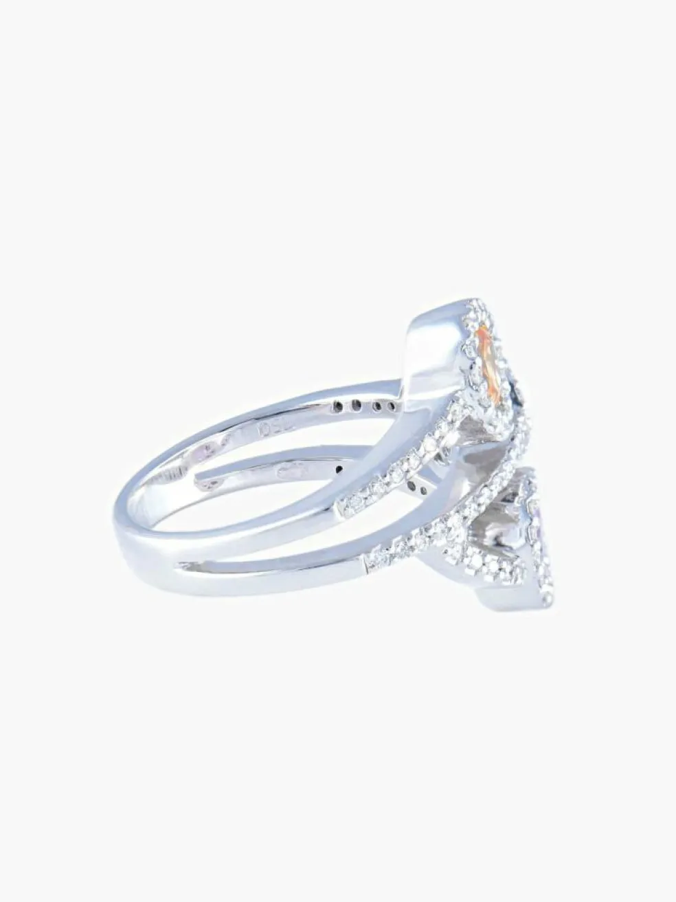 Bague Trilogie Saphirs de couleur Diamants