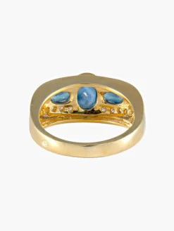 Bague Trilogie Saphirs Diamants