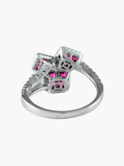 Bague Trio Rubis