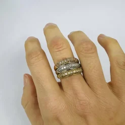 Bague Triple 3 Ors Oxydes