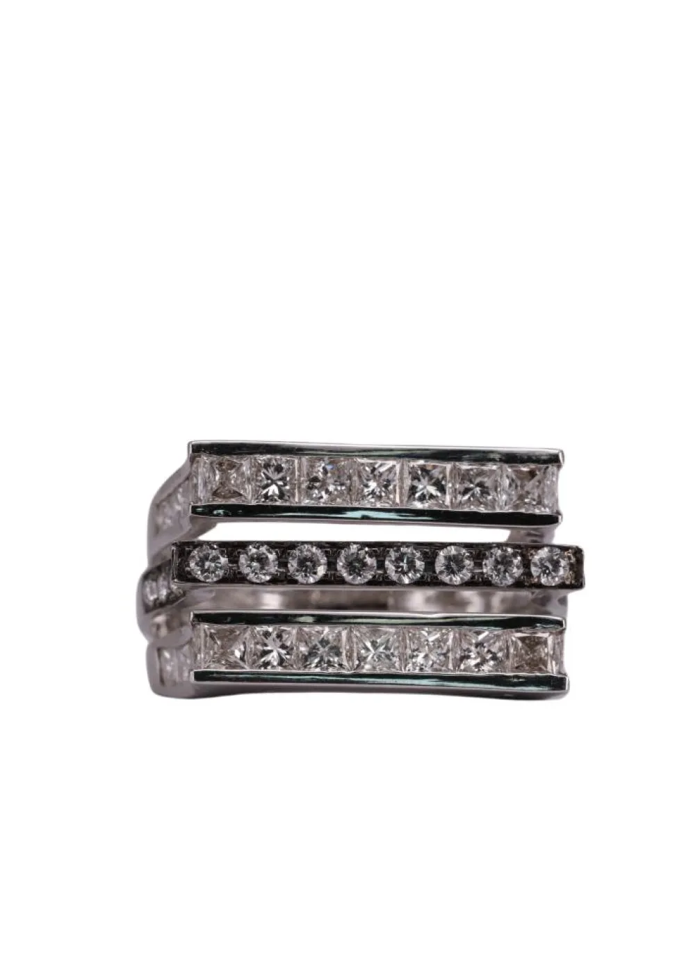Bague triple alliance Or blanc Diamant