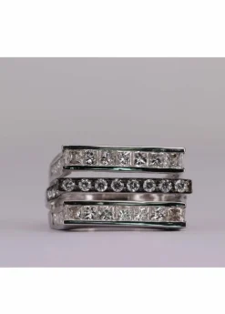 Bague triple alliance Or blanc Diamant