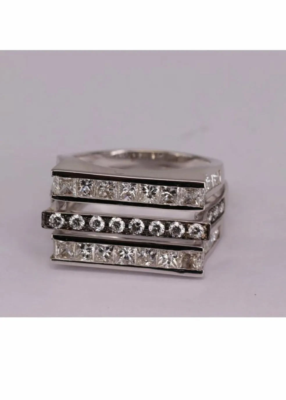 Bague triple alliance Or blanc Diamant