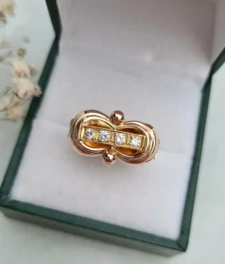 Bague Trois Ors 1940 Diamants