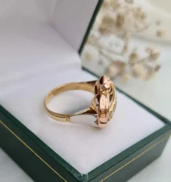 Bague Trois Ors 1940 Diamants