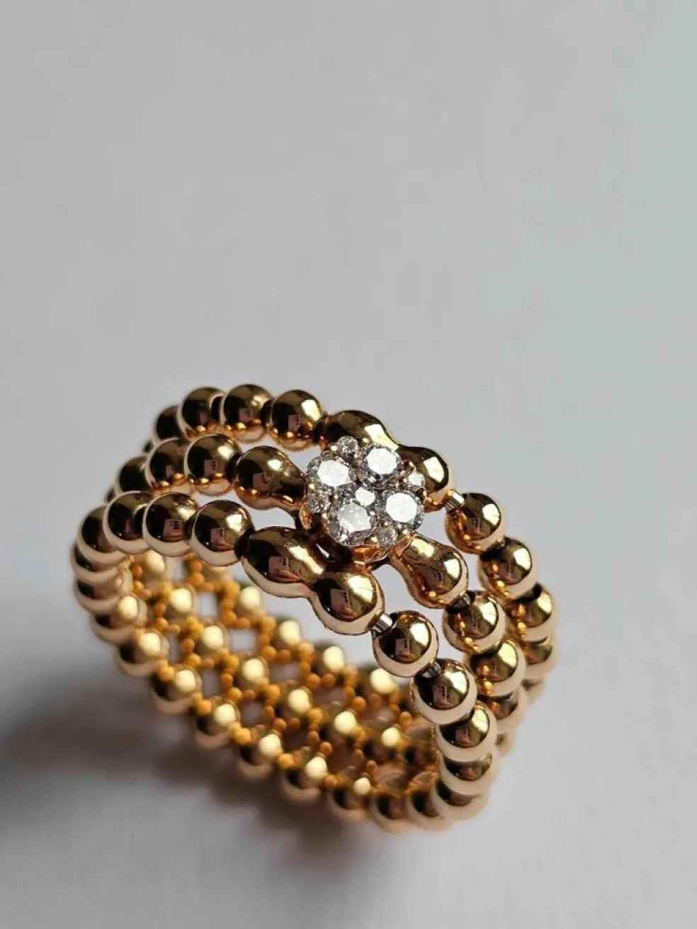 Bague Trésor Hulchi Belluni - Or rose et diamants