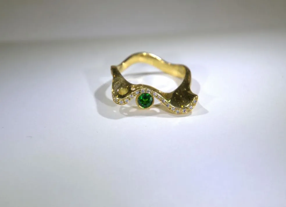 Bague Tsavorite Diamants