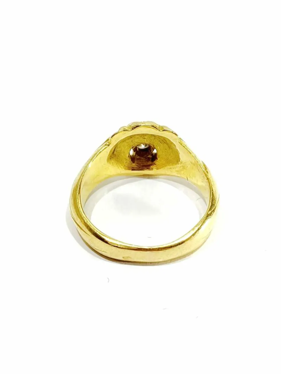 Bague tête de lion en or