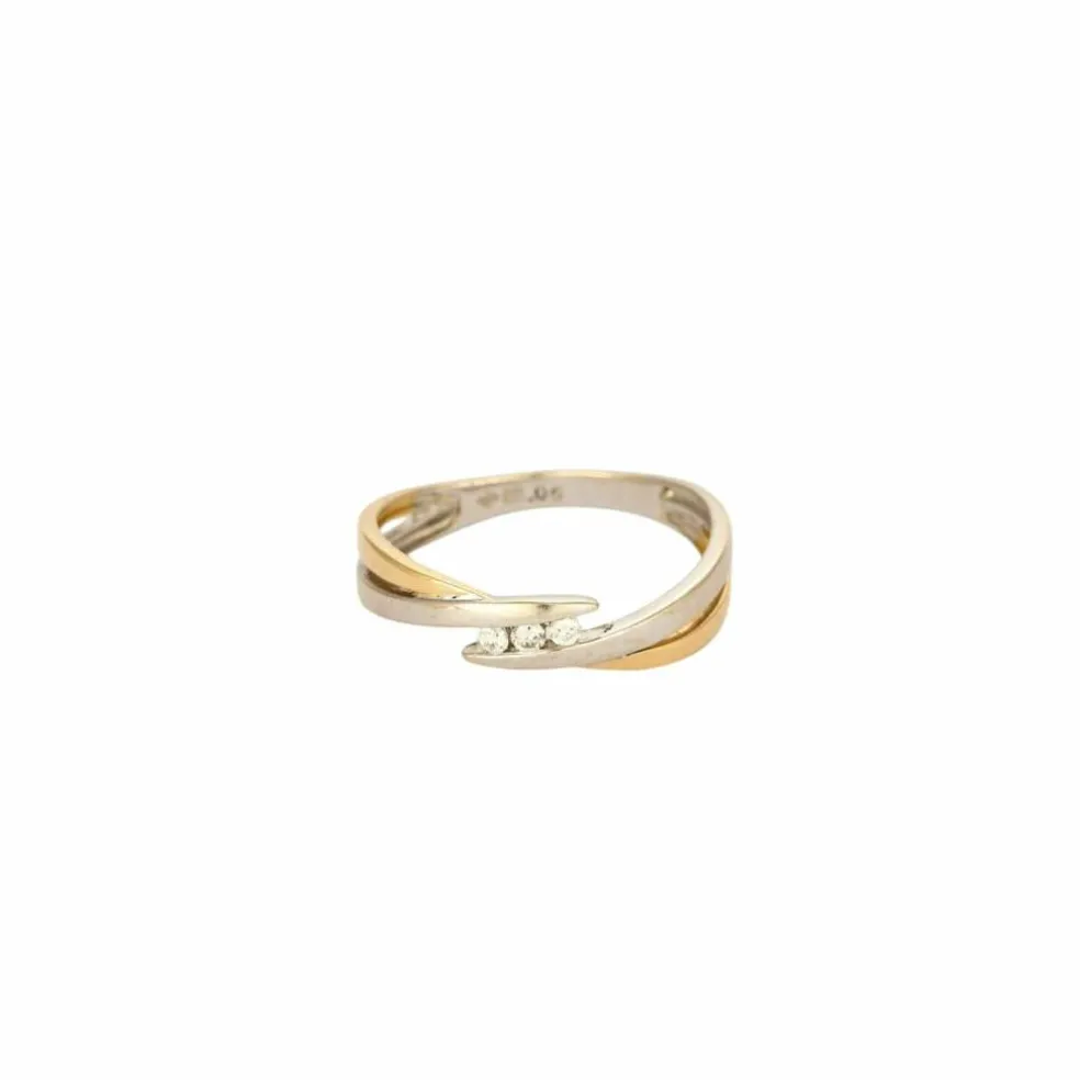 Bague Union 2 ors et diamants