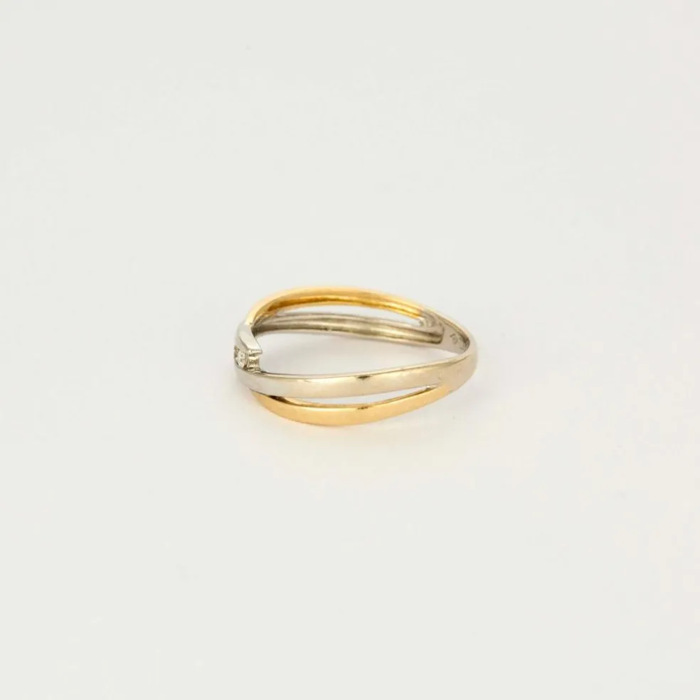 Bague Union 2 ors et diamants
