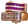 Bague "Vague" 2 Ors Rubis Diamants