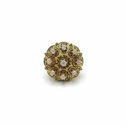 Bague victorienne en or et diamants