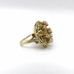 Bague victorienne en or et diamants