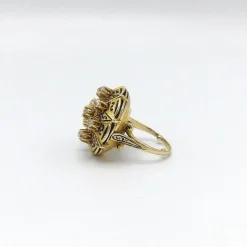 Bague victorienne en or et diamants