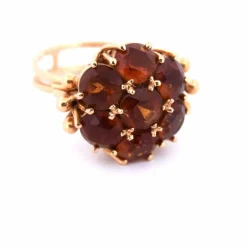 BAGUE VINTAGE - OR JAUNE 18 KT - QUARTZ