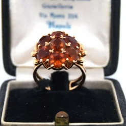 BAGUE VINTAGE - OR JAUNE 18 KT - QUARTZ