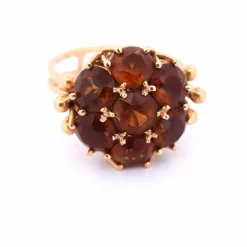 BAGUE VINTAGE - OR JAUNE 18 KT - QUARTZ