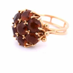 BAGUE VINTAGE - OR JAUNE 18 KT - QUARTZ