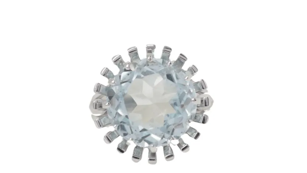 Bague vintage Aigue-marine