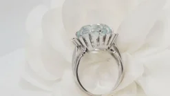 Bague vintage Aigue-marine
